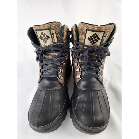 COLUMBIA BUGABOOT Thermal Lining Omni-Heat Men 9 Waterproof Boots Leather Rubber main image 13